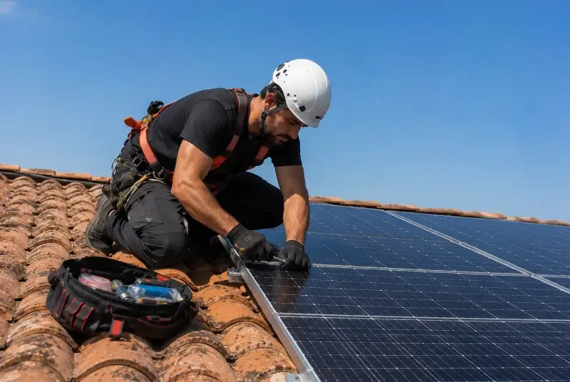 Maintenance et monitoring de panneaux solaires à Tonnac